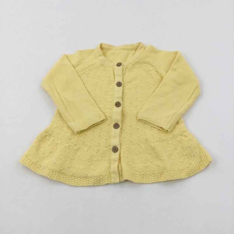 Yellow Knitted Cardigan - Girls 12-18 Months