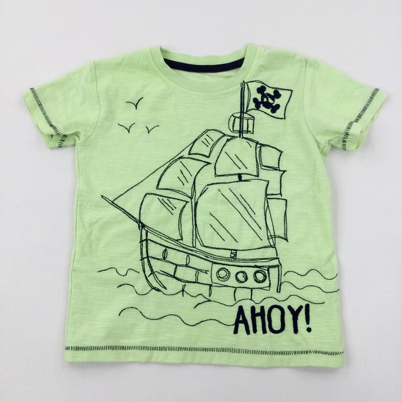 'Ahoy!' Yellow T-Shirt - Boys 3-4 Years