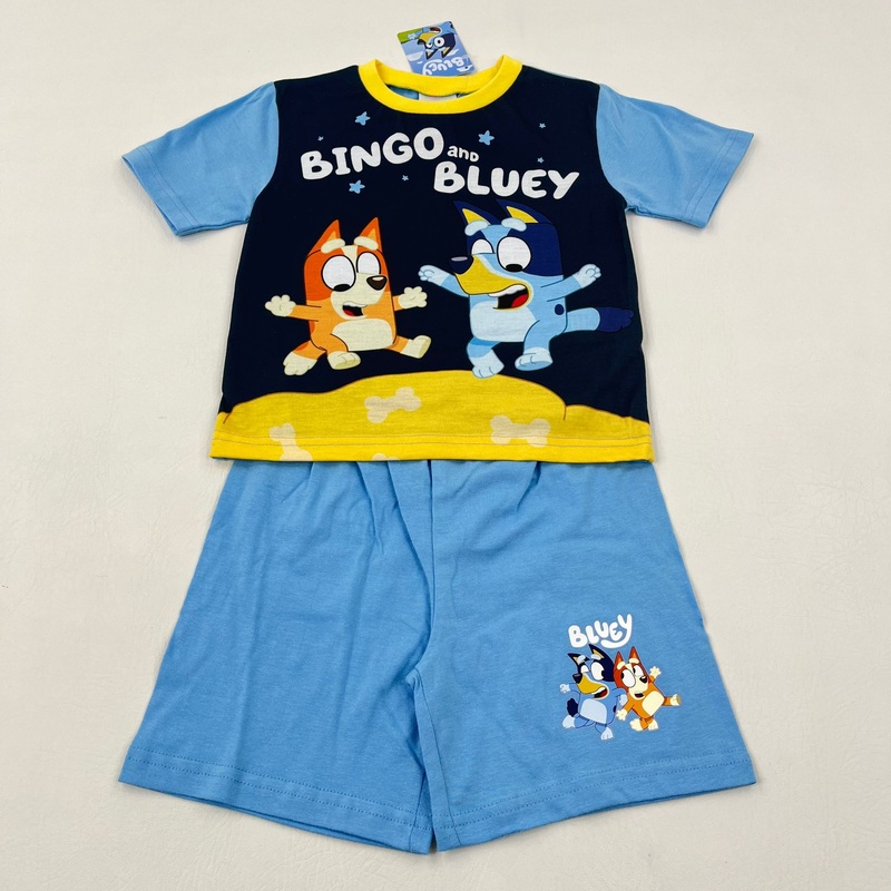 **NEW** Bluey Blue Short Pyjamas - Boys 4-5 Years