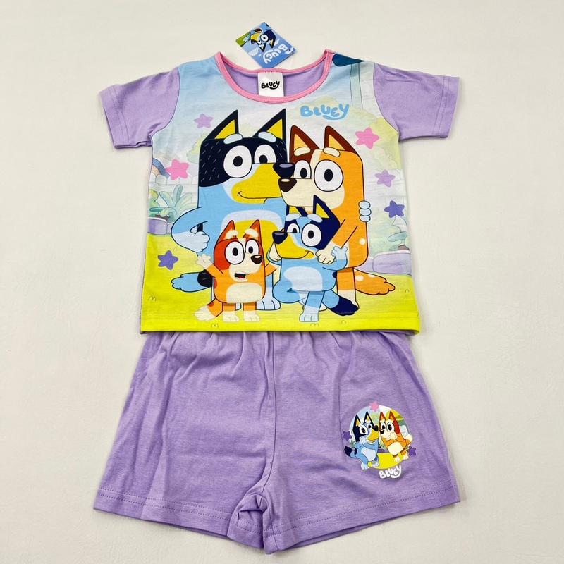 **NEW** Bluey Lilac Short Pyjamas - Girls 2-3 Years
