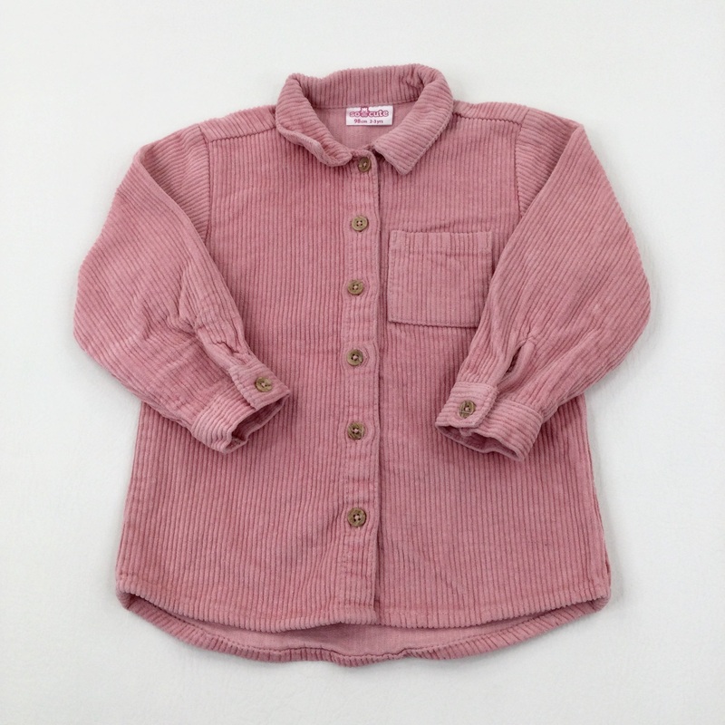 Pink Cord Shacket - Girls 2-3 Years