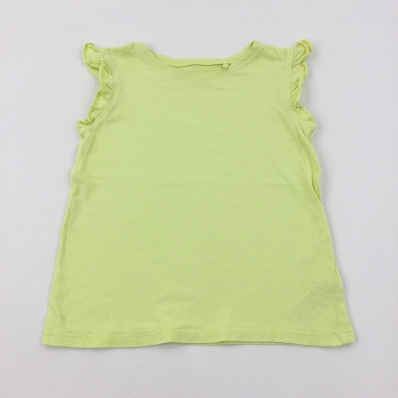 Yellow Cotton T-Shirt - Girls 4-5 Years