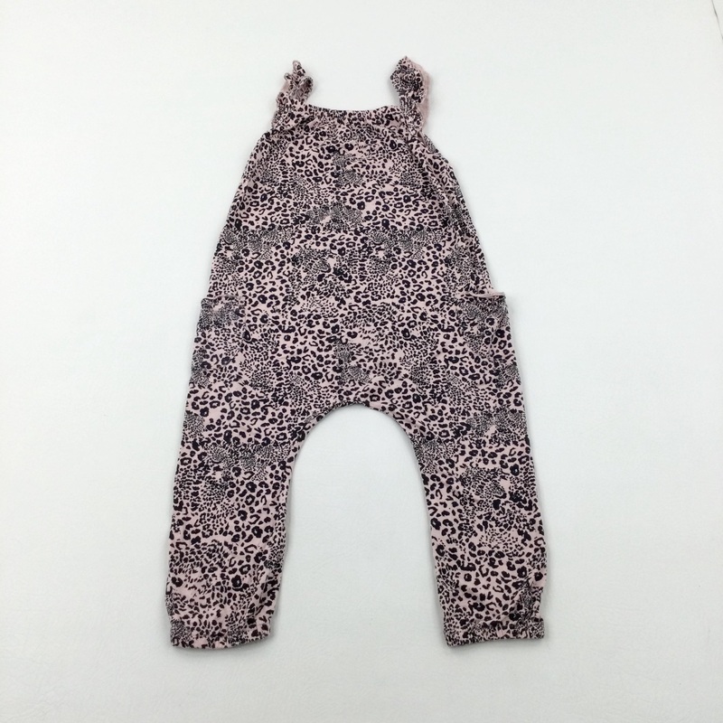 Animal Print Pink Jumpsuit - Girls 2-3 Years