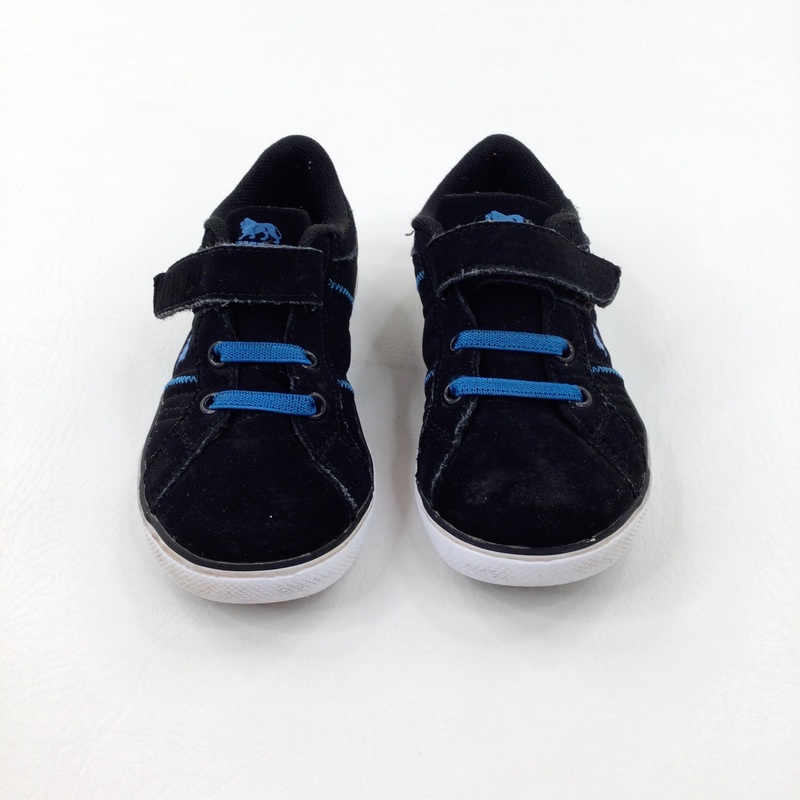 Blue & Black Trainers - Boys - Shoe Size 9
