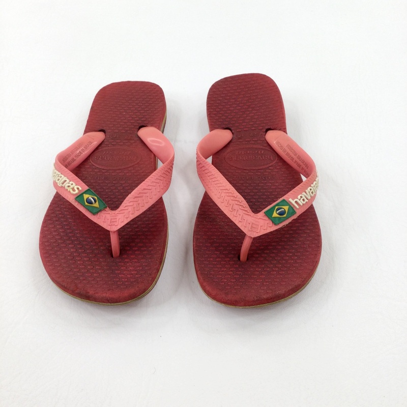 'Havaianas' Red Flip Flops - Girls - Shoe Size 12