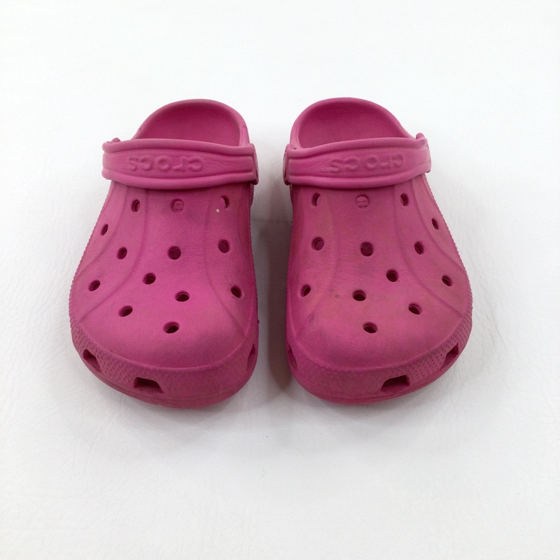 Pink Croc Shoes - Girls - Shoe Size 3