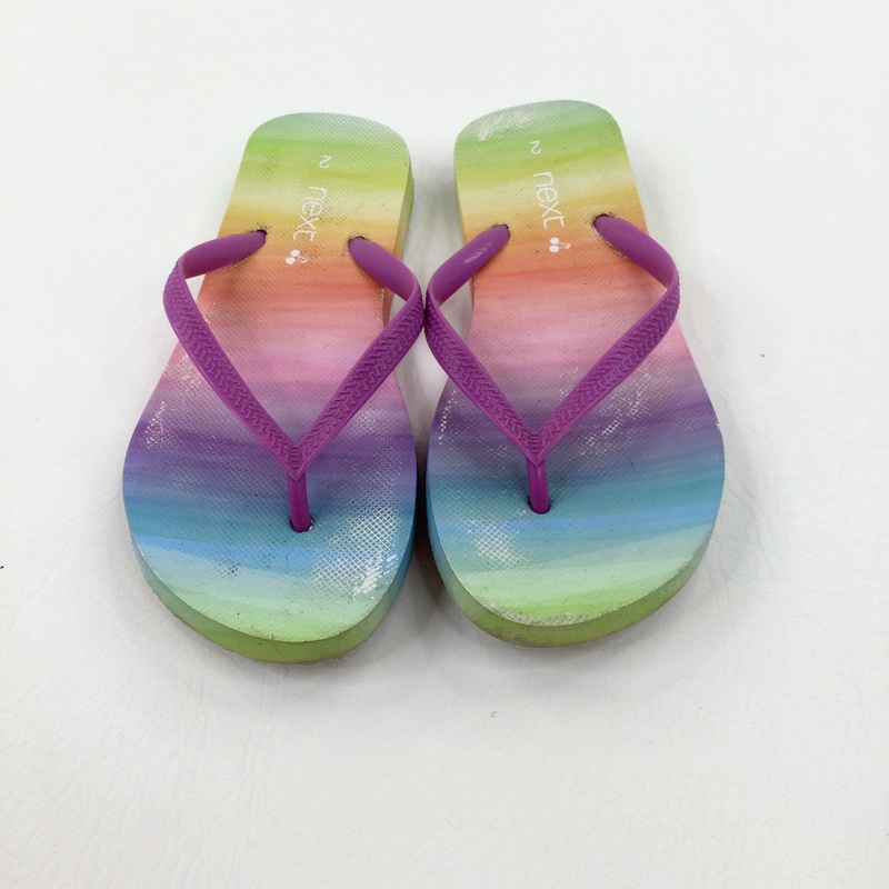 Rainbow Flip Flops - Girls - Shoe Size 2