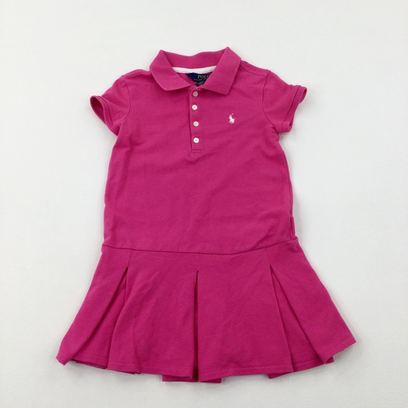 Ralph Lauren Motif Pink Dress - Girls 3-4 Years