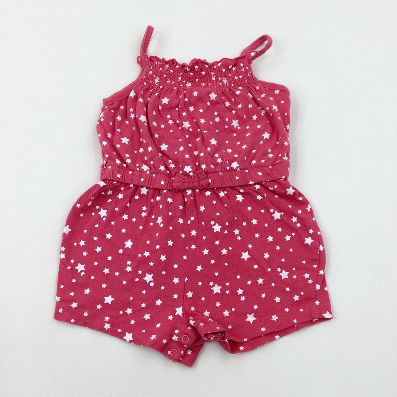 Stars Pink Playsuit - Girls 18-24 Months