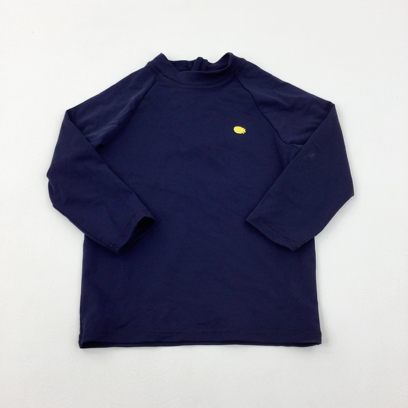 Fish Motif Navy Beach Top - Boys 5-6 Years