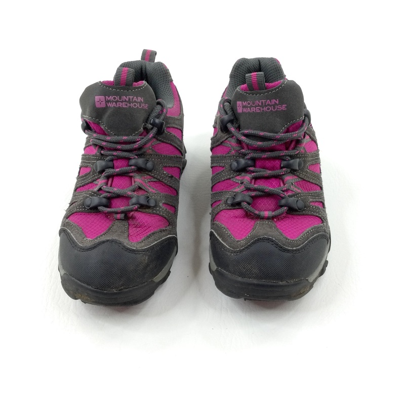 Mountain Warehouse Pink & Charcoal Grey Trainers - Girls - Shoe Size 2