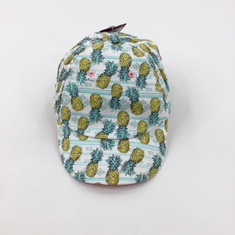 **NEW** Pineapples Green Sun Cap - Girls 5-6 Years