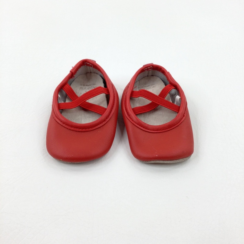 Red Baby Shoes - Girls - Shoe Size 1