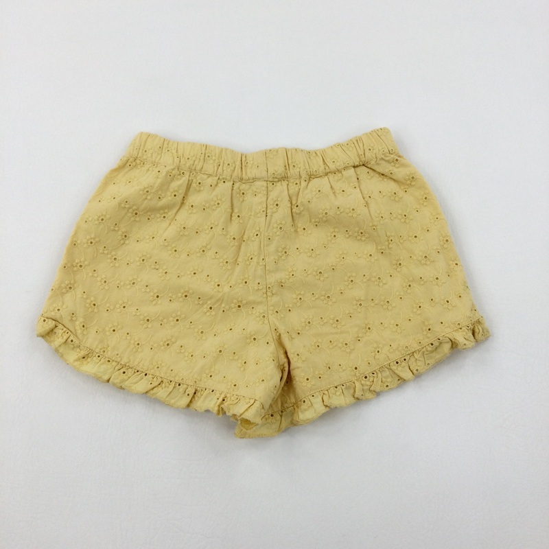 Yellow Shorts - Girls 6-7 Years