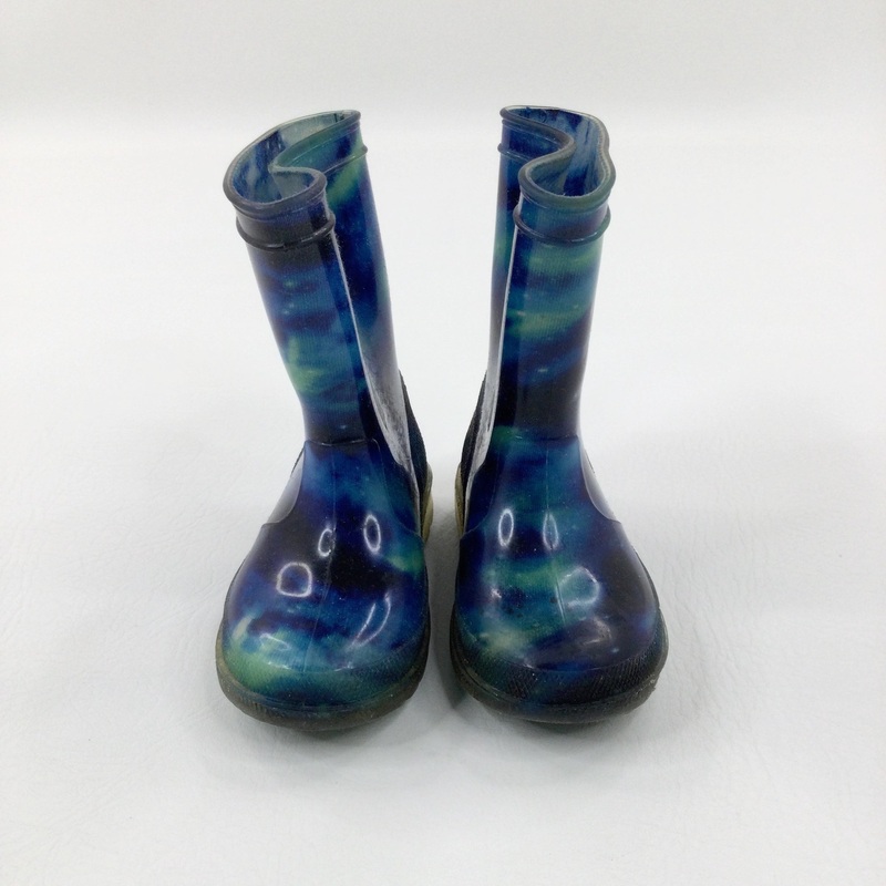 Blue & Green Wellies - Boys - Shoe Size 5