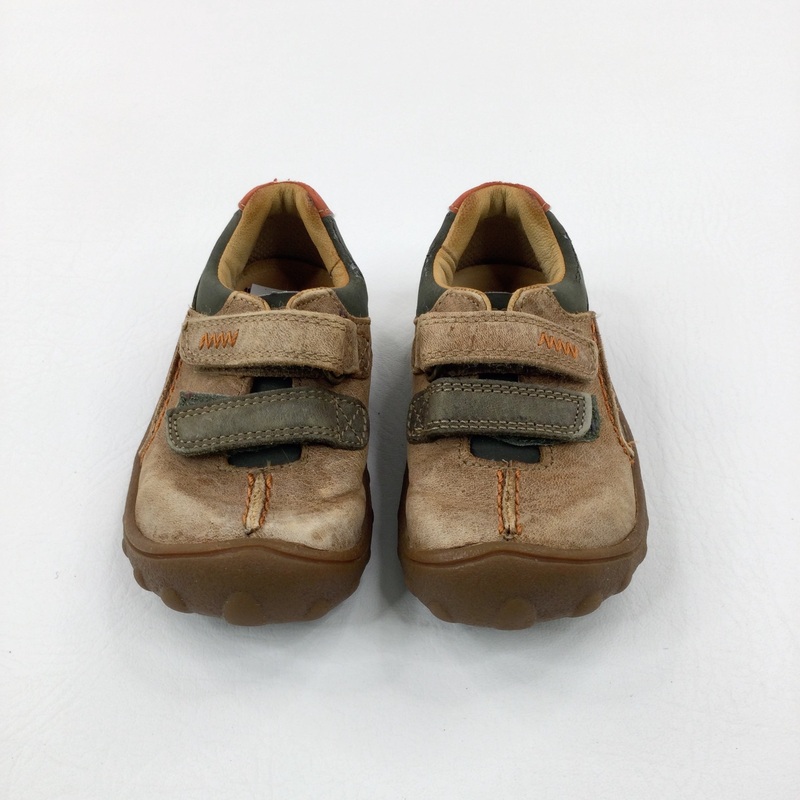 Brown & Khaki Trainers - Boys - Shoe Size 5