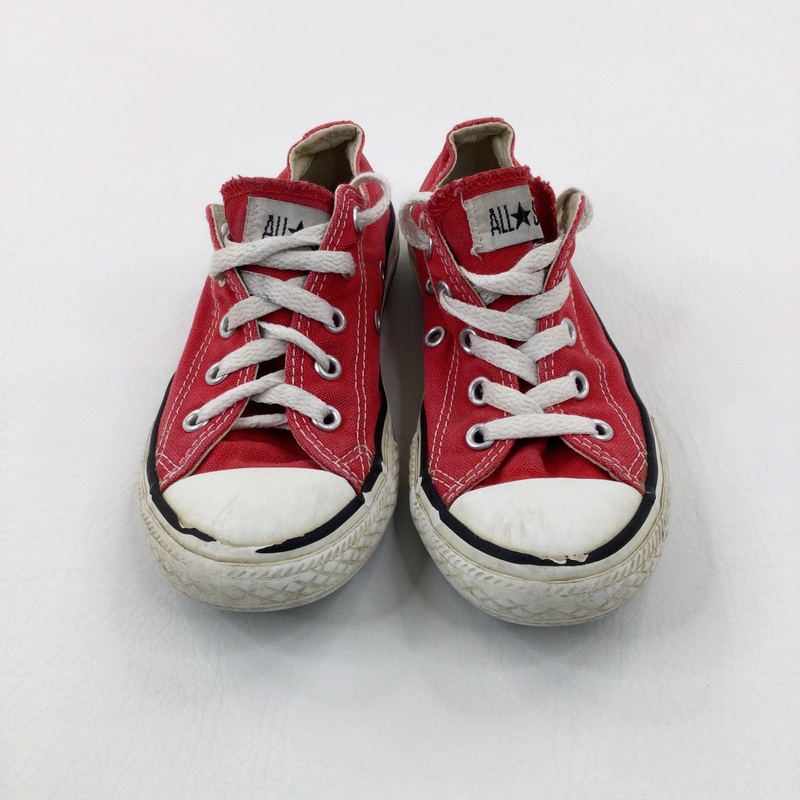 Converse All Stars Red Shoes - Girls - Shoe Size 12