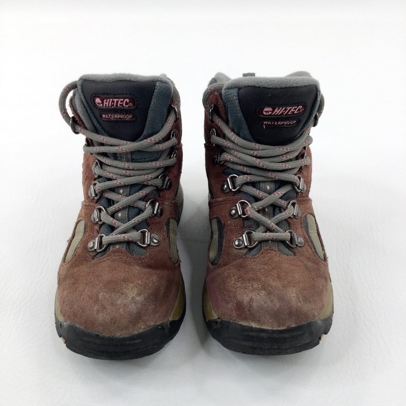'Hi-Tech' Brown & Grey Walking Boots - Boys/Girls - Shoe Size 13