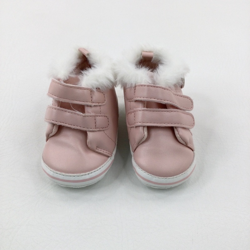 Mice Faces Pink Baby Boots - Girls - Shoe Size 4