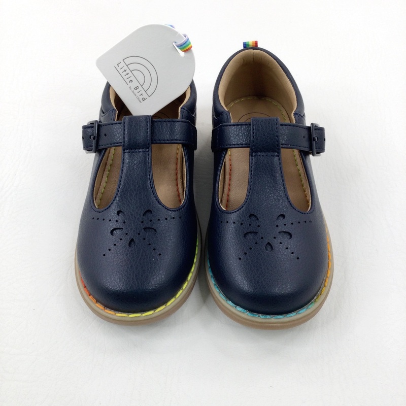 **NEW** Rainbows Embroidered Navy Shoes - Girls - Shoe Size 9