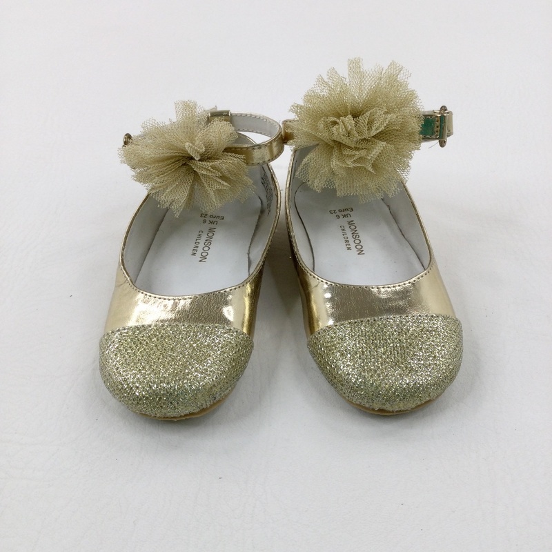 Sparkly Gold Shoes - Girls - Shoe Size 6