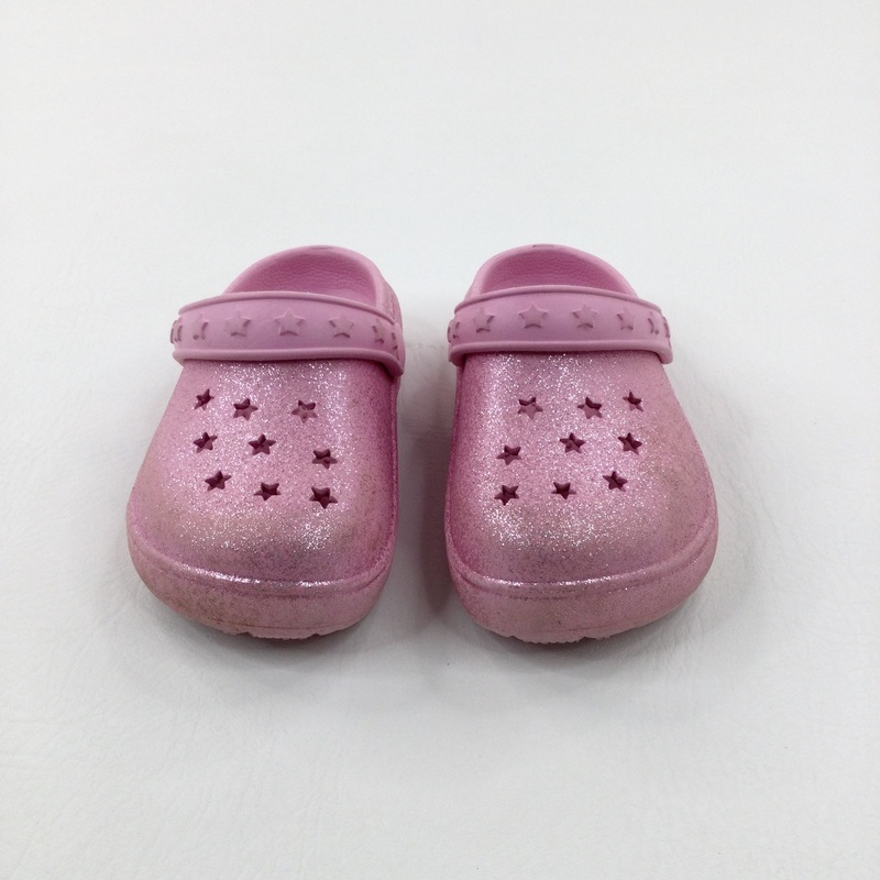 Stars Glittery Pink Clogs - Girls - Shoe Size 9