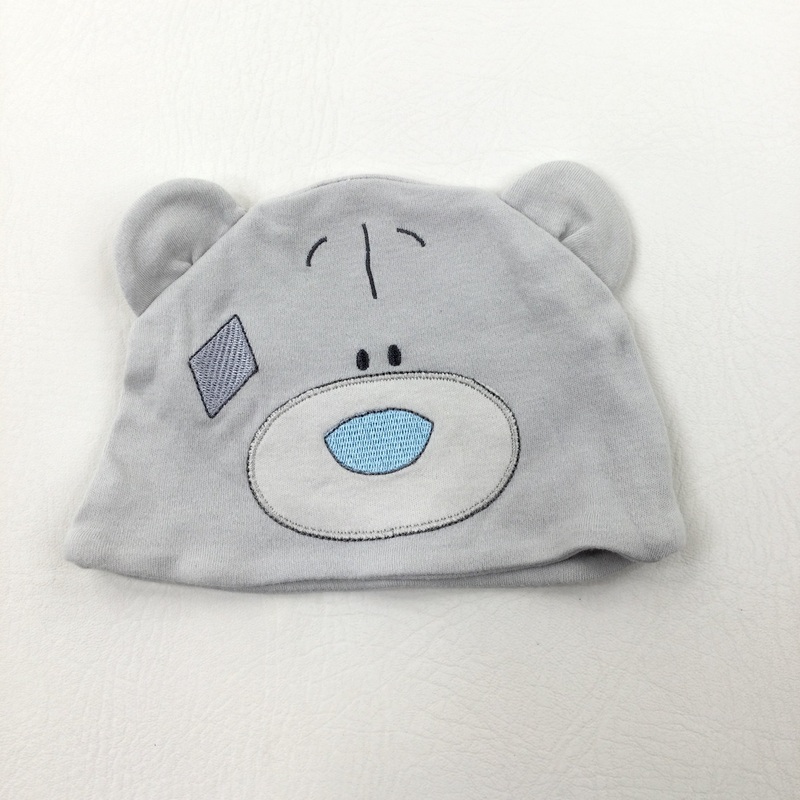 Tatty Teddy Appliqued Blue Jersey Hat - Boys/Girls Newborn