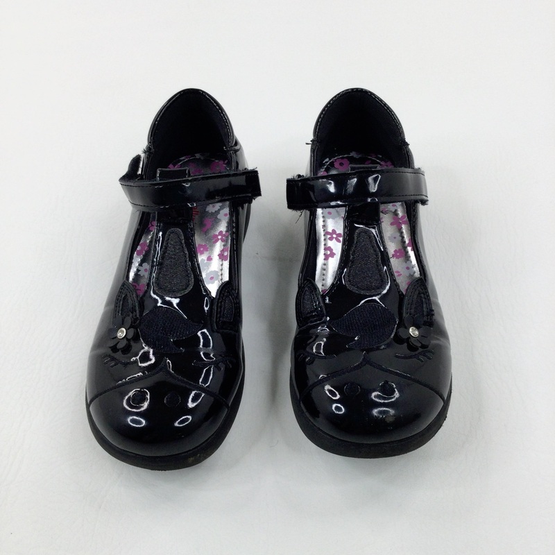 Unicorns Black School Shoes - Girls - Shoe Size 1