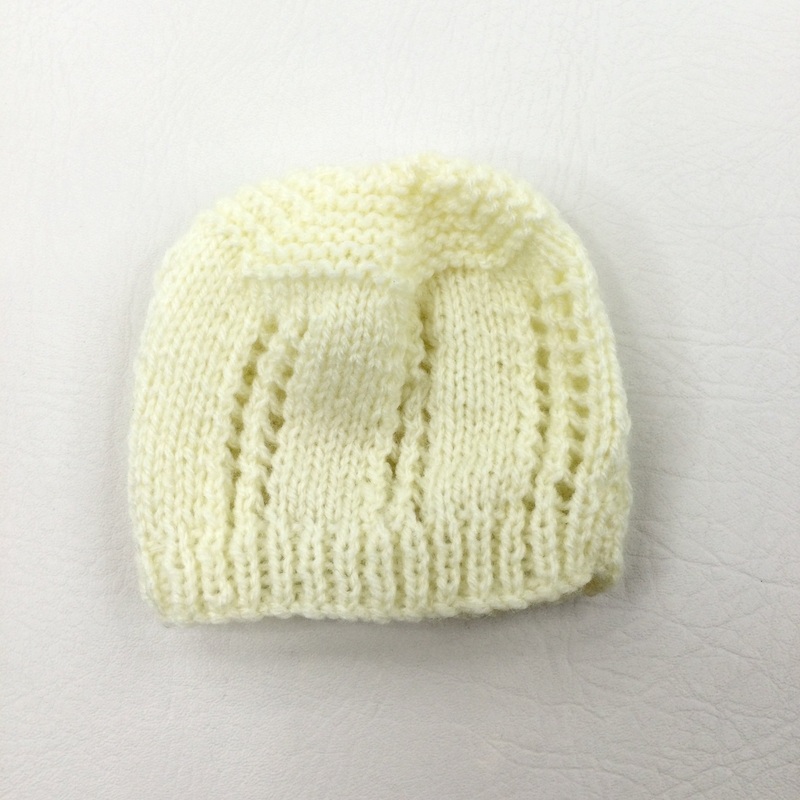 Yellow Knitted Hat - Boys/Girls Newborn
