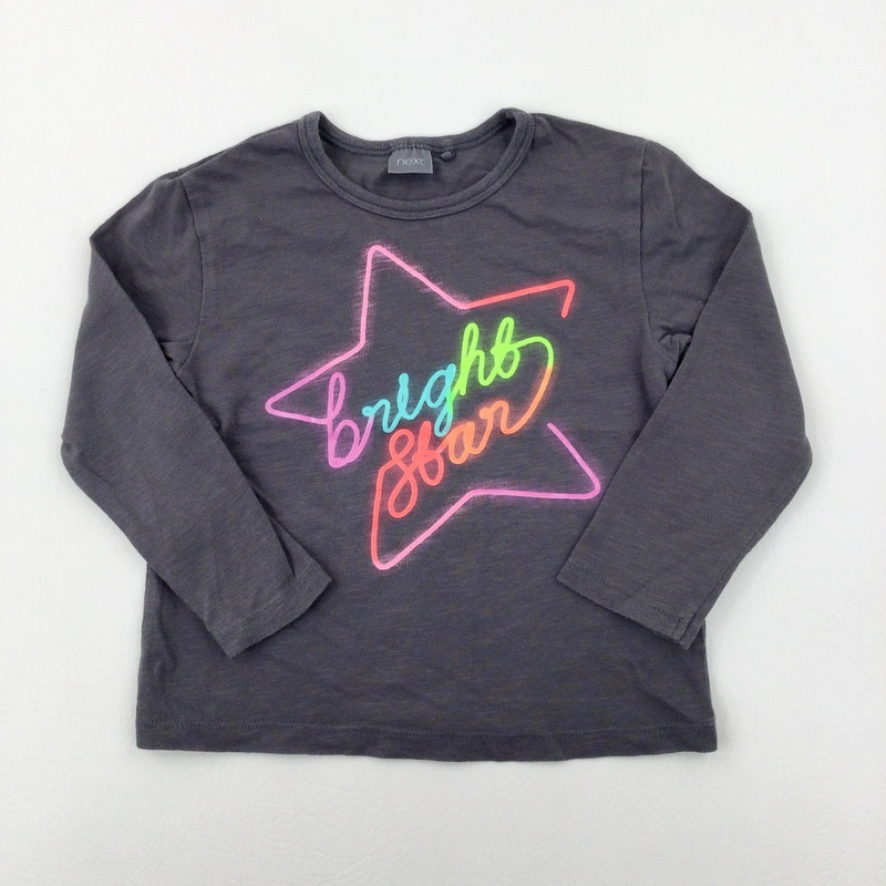 'Bright Star' Grey Long Sleeve Top - Girls 2-3 Years