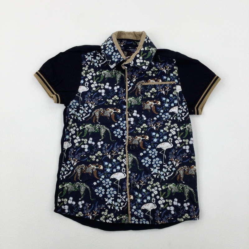Leopards Black Shirt - Boys 2-3 Years
