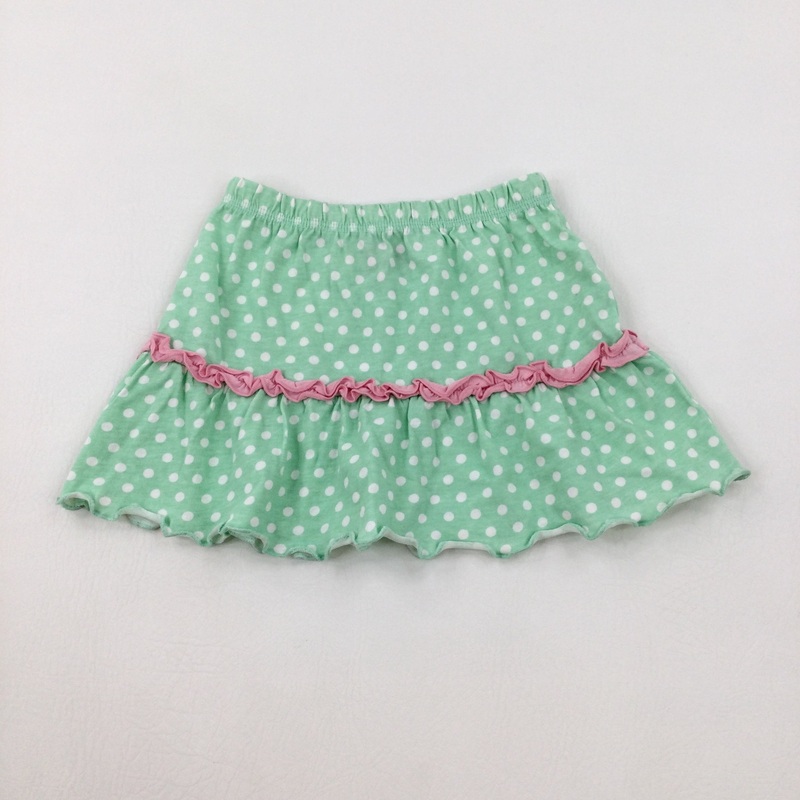 Spotty Green Skirt - Girls 9-12 Months