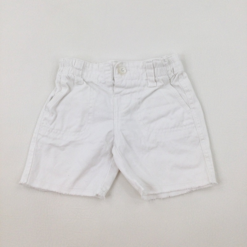 White Shorts - Girls 6-9 Months