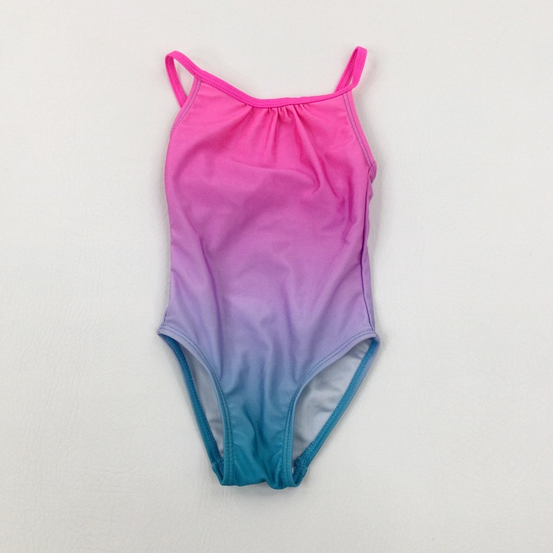Colourful Pink Swimming Costume - Girls 2-3 Years