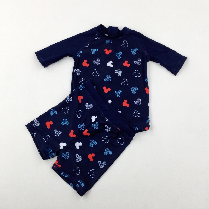 Mickey Mouse Navy Beach Suit - Boys 18-24 Months