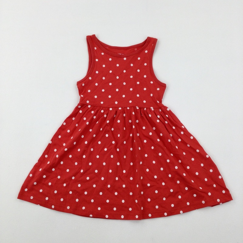 Spotty Red Dress - Girls 3-4 Years