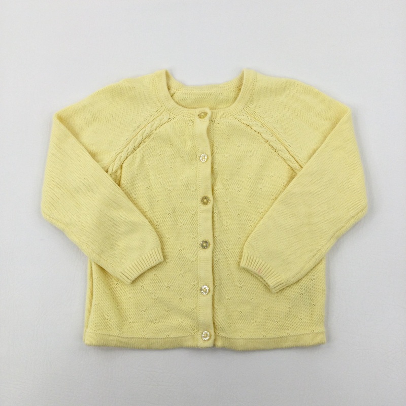 Yellow Knitted Cardigan - Girls 3-4 Years