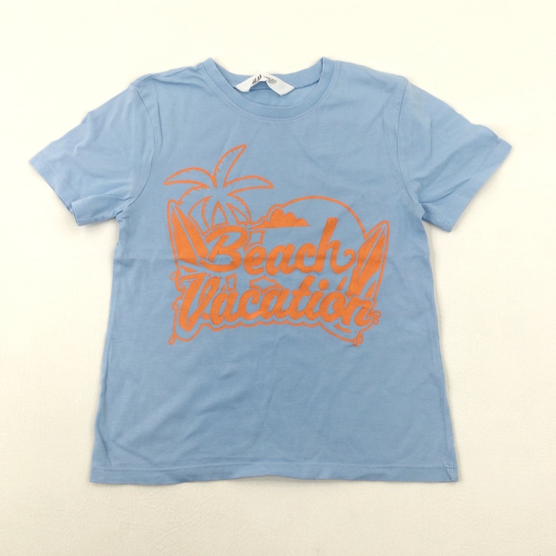 'Beach Vacation' Blue T-Shirt - Boys 4-5 Years