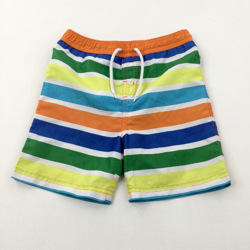 Colourful Striped Swimming Shorts - Boys 2-3 Years