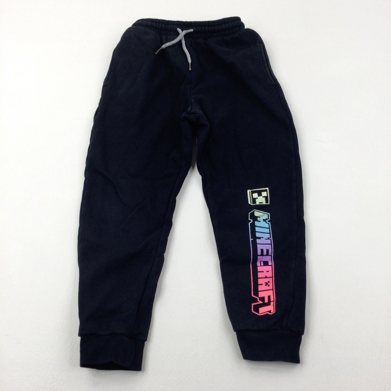 'Minecraft' Black Joggers - Boys 7-8 Years