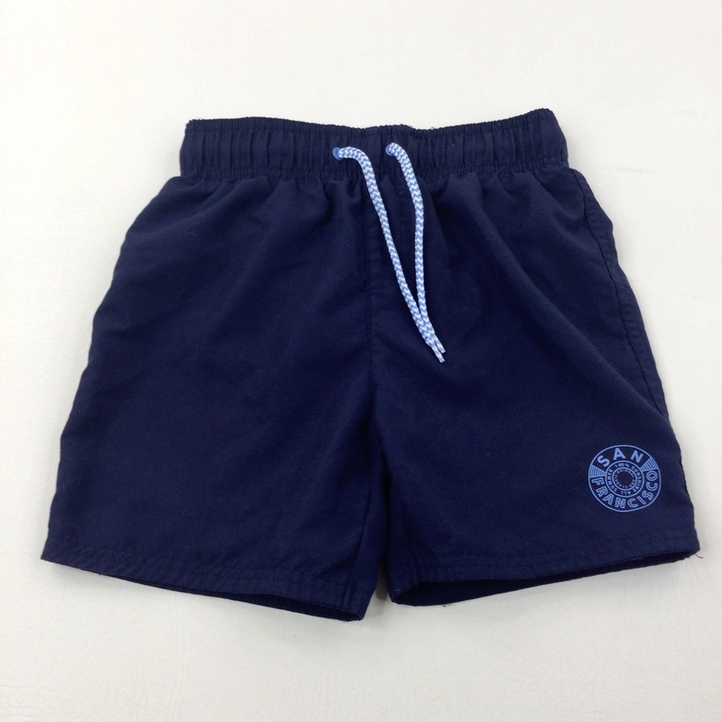 Navy Swimming Shorts - Boys 6-7 Years