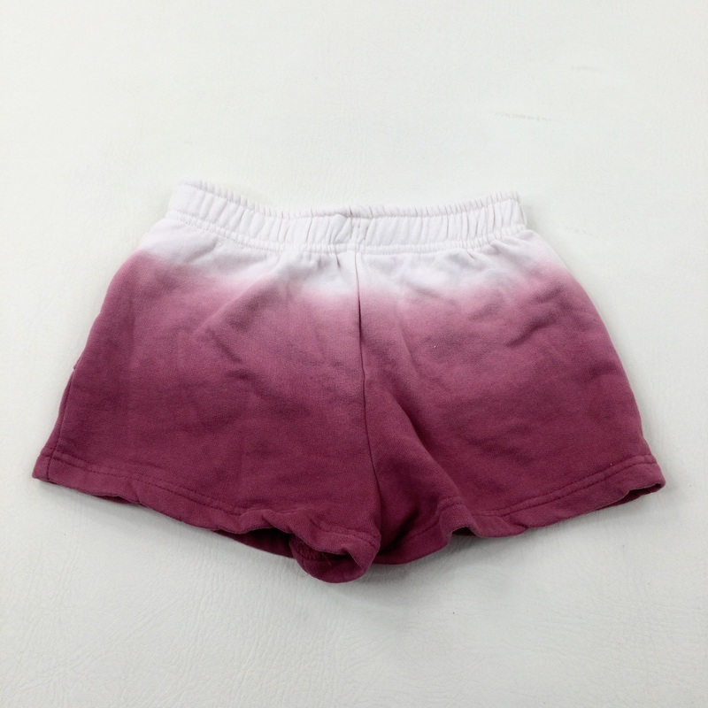 Purple & White Shorts - Girls 5-6 Years