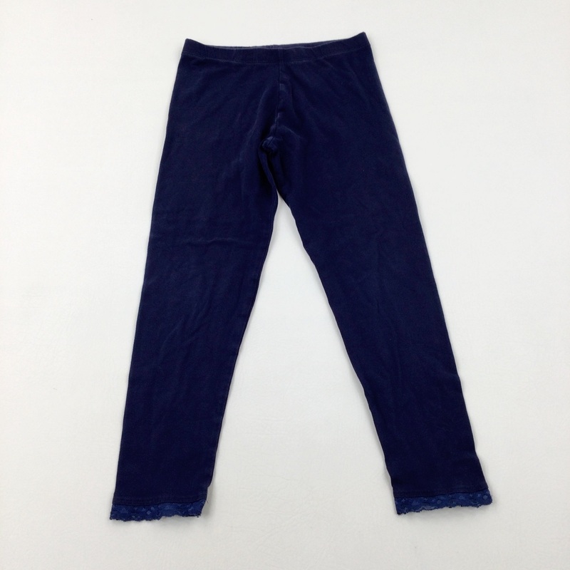 Navy Leggings - Girls 8-9 Years