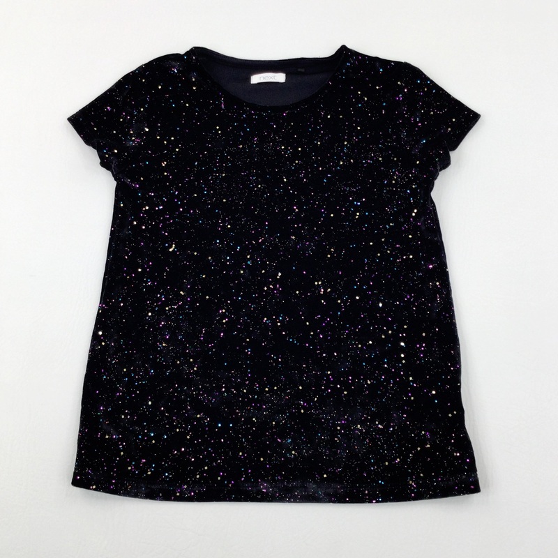 Sparkly Black Top - Girls 4-5 Years