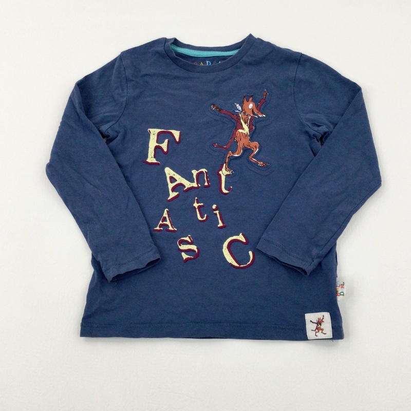 'Fantasic' Mr Fox Roald Dahl Blue Long Sleeve Top - Boys 4-5 Years