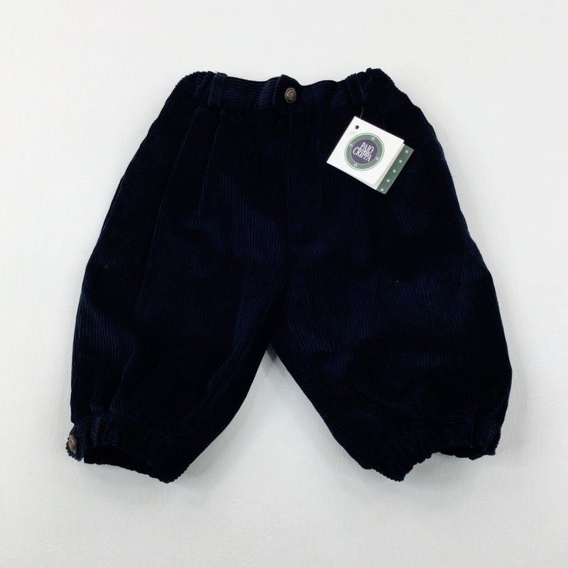 **NEW** Navy Cord Smart Knickerbocker Shorts - Boys 3-4 Years