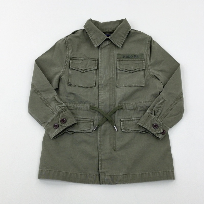 'Polo RL' Ralph Lauren Khaki Lightweight Shacket - Boys/Girls 3-4 Years