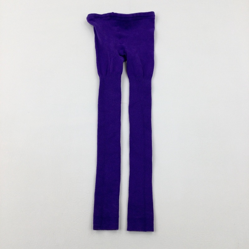 Purple Knitted Leggings - Girls 11-12 Years