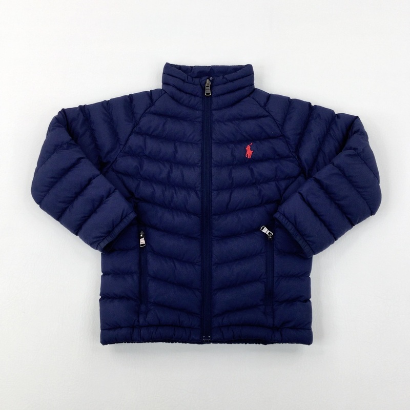 Ralph Lauren Motif Navy Lightweight Padded Coat - Boys 2-3 Years