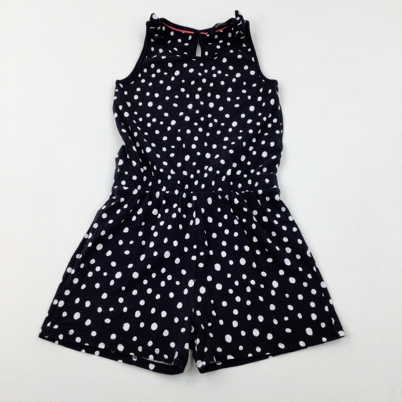Spotty Black Dress - Girls 9-10 Years